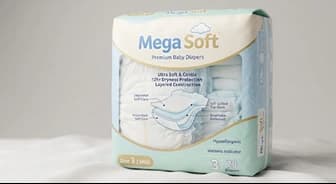 Mega Soft Sensitive Baby Wipes 80ct flip-top