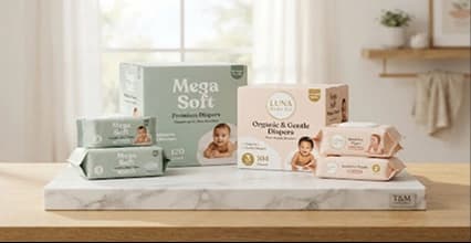 Mega Soft Premium Baby Diapers shelf configuration